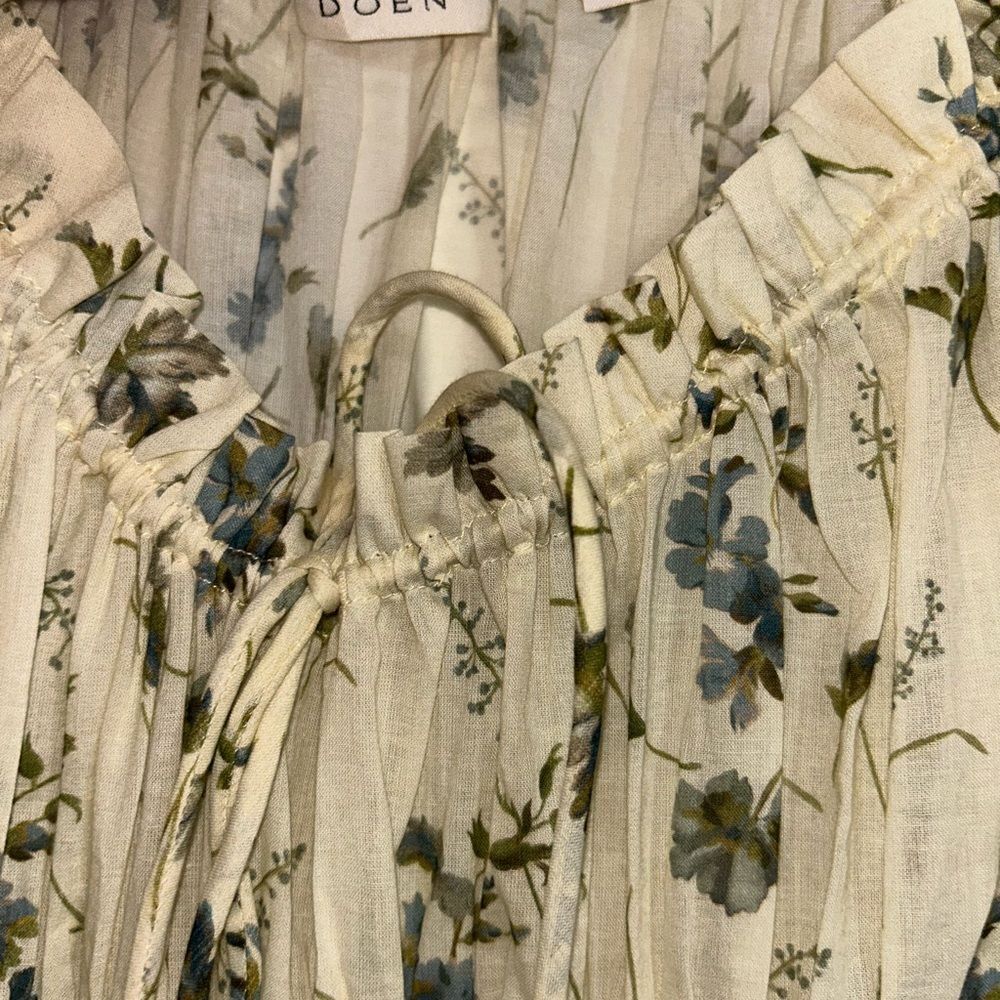 Doen Ashlynn Women's Floral Maxi Dress Size S NWT Organic Cotton Romantic Boho - Picture 6 of 13